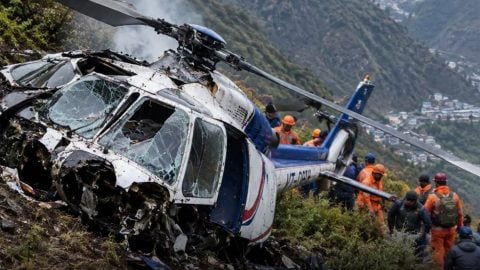 Helikopter düştü! İçindekilerin tamamı hayatını kaybetti