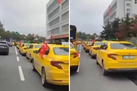 Hukuk kararına zorbalıkla yanıt verdiler! Maslak'ta taksici terörü: Trafiği kilitleyip halkı çileden çıkardılar!