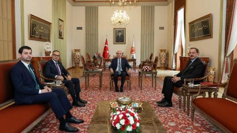 Kurtulmuş, Ramil Hasan'ı kabul etti