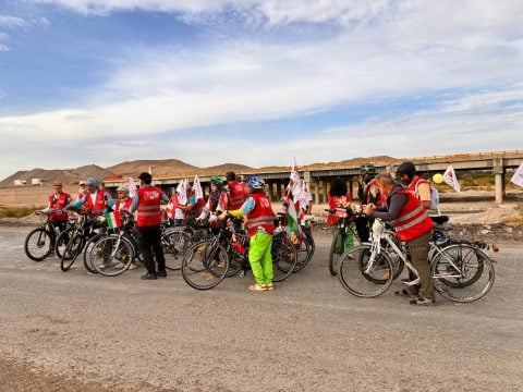 Minab Bisiklet Kervanı, şehit çocukların hatırası için 20 gün boyunca pedal çevirdi