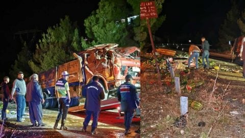 Savrulan karpuzların çarptığı 2 kişi yaralandı