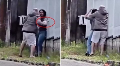Sokakta kan donduran olay! Kadının başına silah dayadı: Polis anında etkisiz hale getirdi