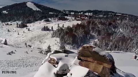 Uludağ'da kar 20 santimetre oldu