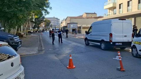 Ümraniye’de gizemli çanta paniği! Ağaçların arasından el bombası çıktı!