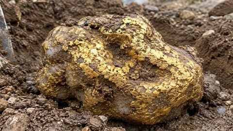 Yok böyle şans: Toprağı kazarken 9 kiloluk altın buldu!