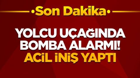 Yolcu uçağında bomba alarmı! Acil iniş yaptı