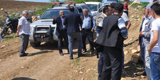 Köylülerden taş ocağına tepki