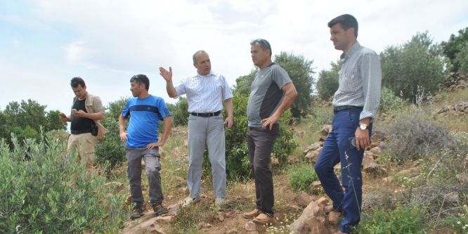 Kaymakam Erkayıran, yamaç paraşütü için yer tespiti yaptı