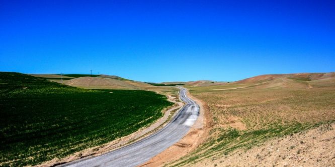 Yazıhan’da asfalt çalışması