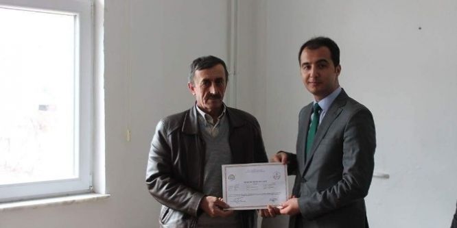 Çobanlara sertifika verildi