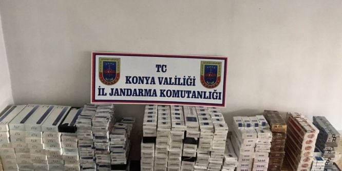 Akşehir’de kaçak sigara operasyonu