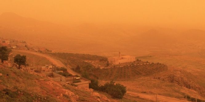 Mardin toz bulutu altında