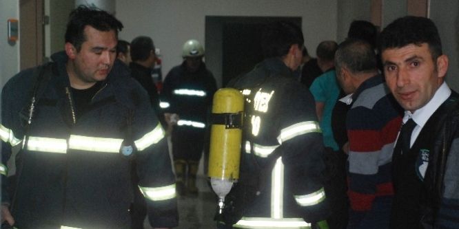 Tokat Devlet Hastanesinde korkutan yangın