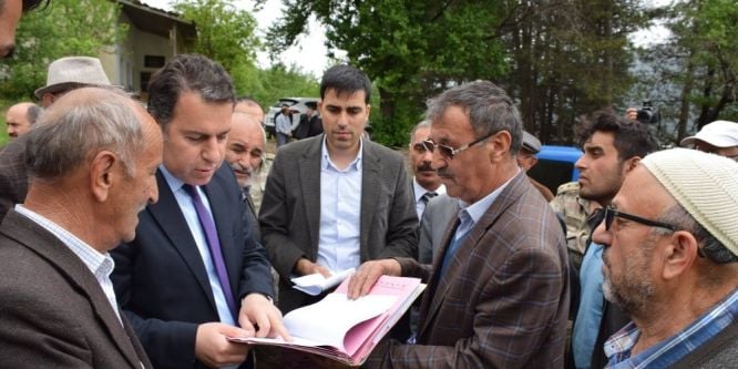 Köylülerin sınır anlaşmazlığına çözüm arayışı