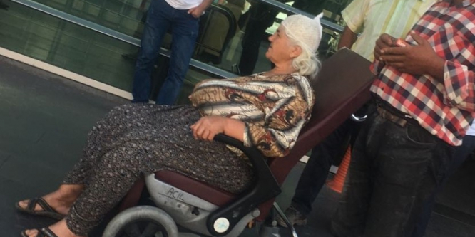 Boğanın tekmelediği kadın başından yaralandı