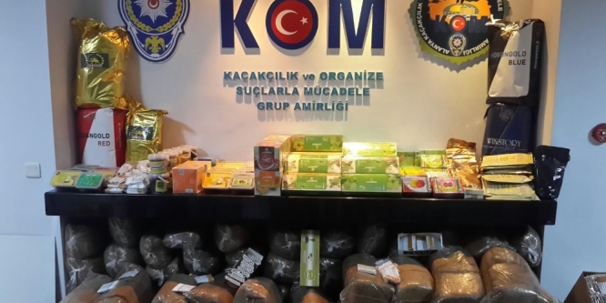 Alanya’da 1 ton 25 kilo kaçak tütün ele geçirildi