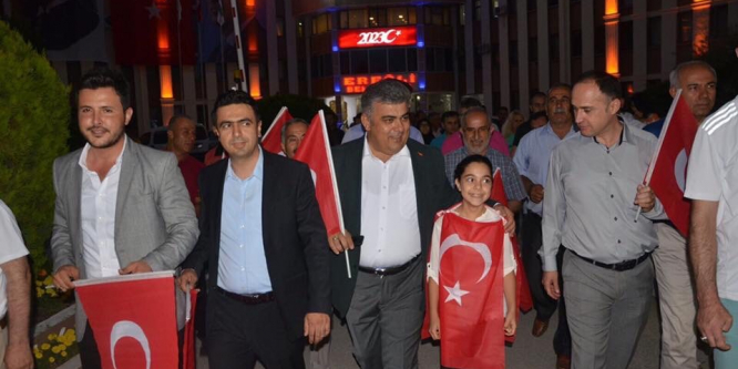 Ereğli’de binler 15 Temmuz nöbetinde