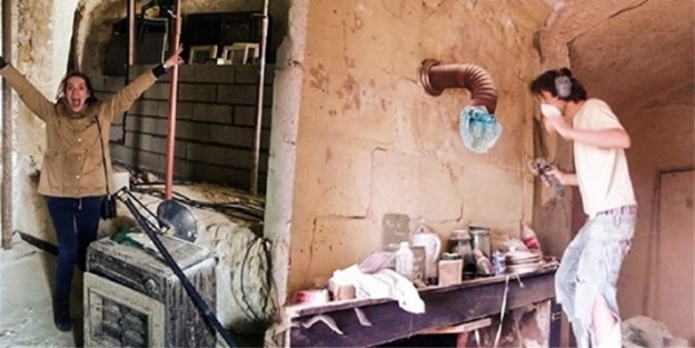 1 Euro'ya mağara alıp eve dönüştürdüler!