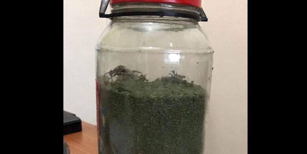 1 kilo 450 gram esrara 1 tutuklama