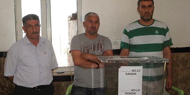 1 kişi için sandık kuruldu