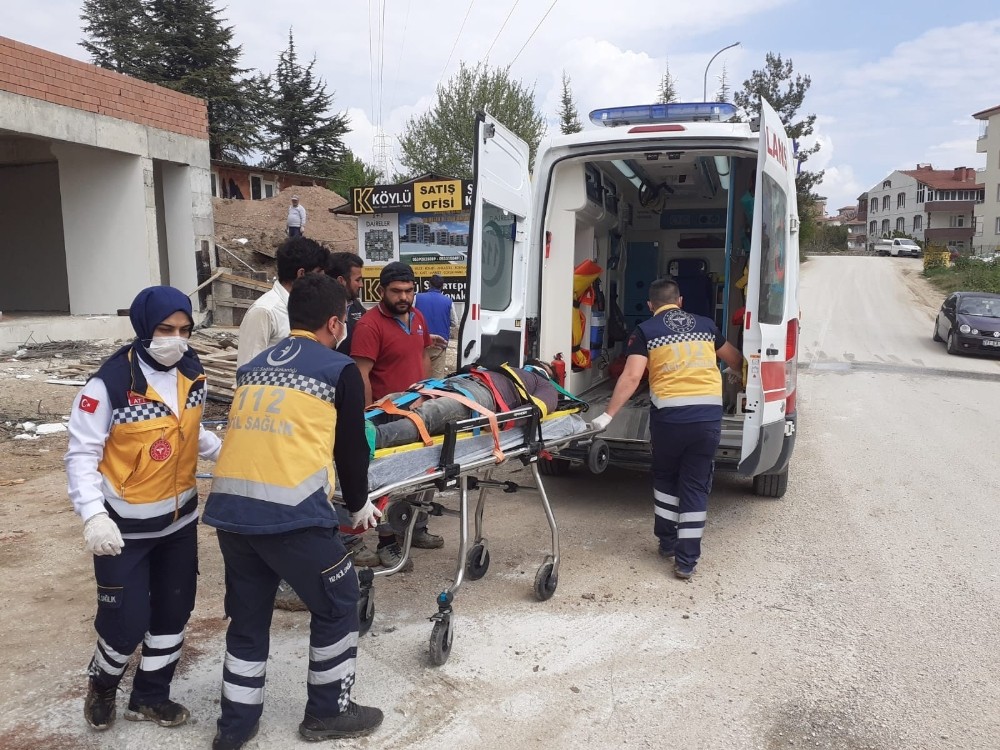 1 Mayıs İşçi Bayramı günü inşaattan düşen işçi yaralandı 