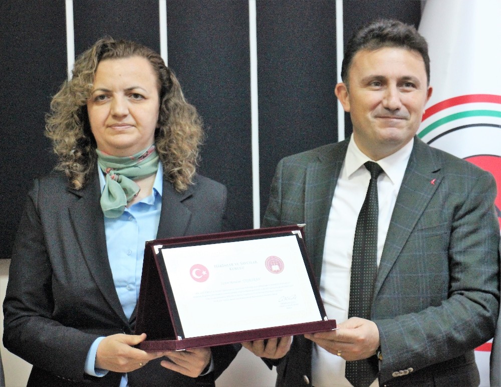 1. Sınıfa yükselen Hakim Taşkıran onurlandırıldı 