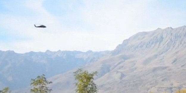 1 tona yakın bomba helikopterlerle infilak ettirildi