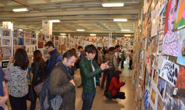 1. Uluslararası Posta Sanatı Bienali açıldı