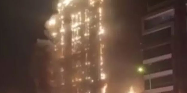 10 katlı iş yeri alevlere teslim oldu