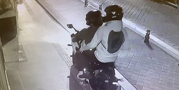 10 saniyede 250 bin TL'lik motoru böyle çaldılar