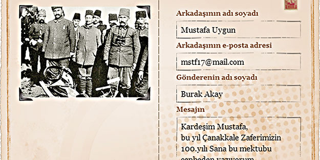 100 yıl önceki cepheden bugüne dijital mektuplar