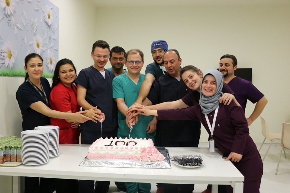 100’üncü başarılı By - Pass’a pastalı kutlama 