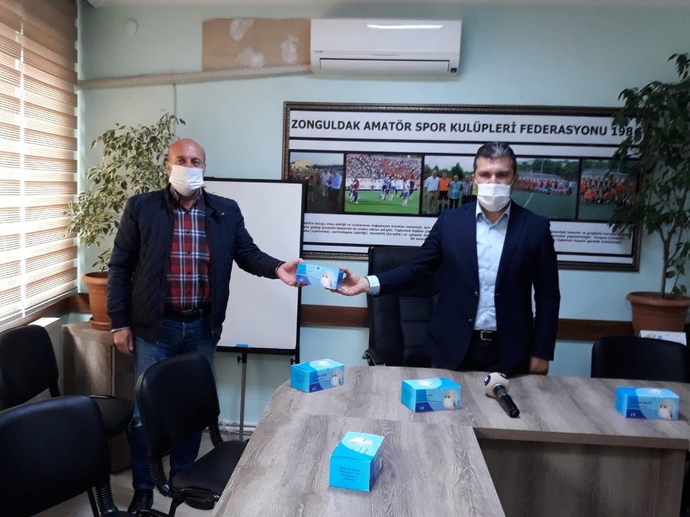 103 kulübe 5 bin adet maske dağıtımı başladı 