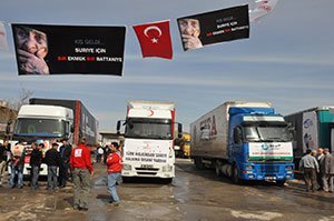 Suriye’ye 22 tırlık yardım daha...