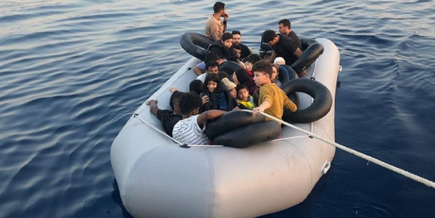 104 göçmen karaya çıkartıldı