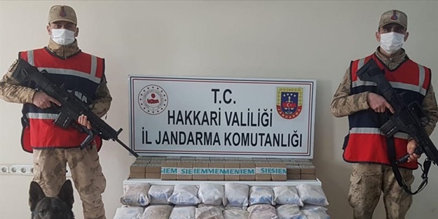 105 kilo! Hakkari'de ele geçirildi