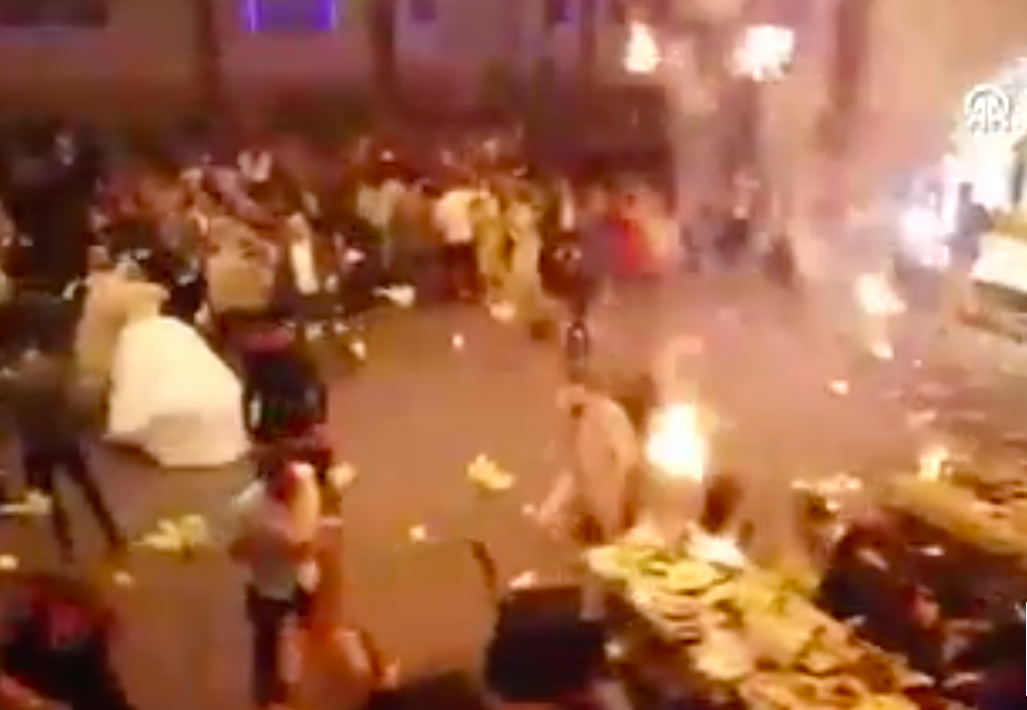 107 kişi düğünde yanarak ölmüştü! O facianın kan donduran görüntüleri ortaya çıktı! İşte yangının çıkış anı