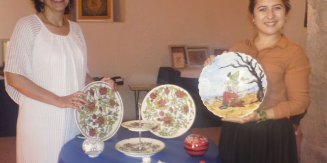Kursiyerlerin el emekleri sergilendi