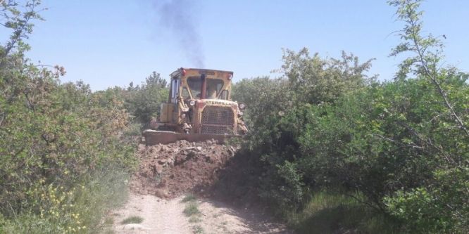 Kırkağaç’ın bağ yolları bakıma alındı