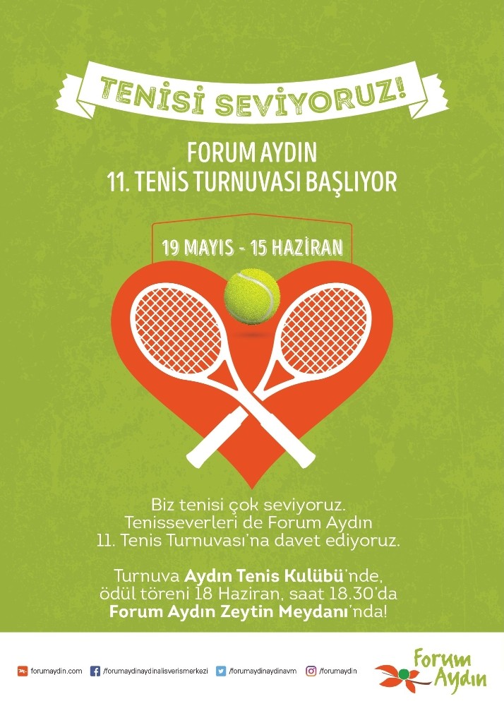 11. Forum Aydın Tenis Turnuvası başladı 