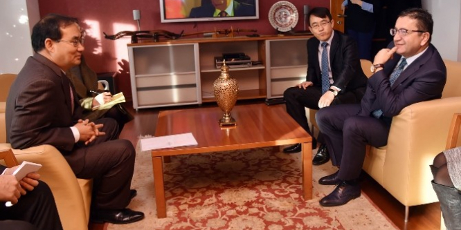 Kore Büyükelçisi dostluk ziyaretinde bulundu