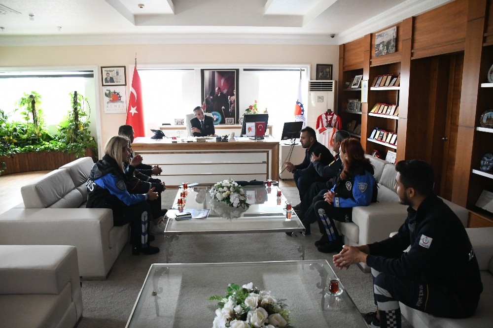 112 Acil Çağrı Merkezinin tanıtımı yapılıyor 