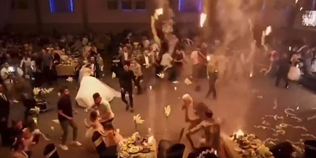 114 kişi hayatını kaybetmişti... Düğün faciasının görüntüleri ortaya çıktı! Dehşete düşüren anlar