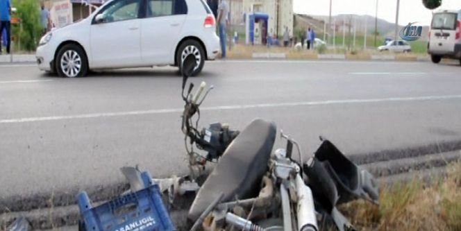 Otomobil motosiklete çarptı: 1 ölü