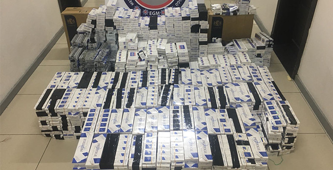 12 bin 620 paket kaçak sigara ele geçirildi