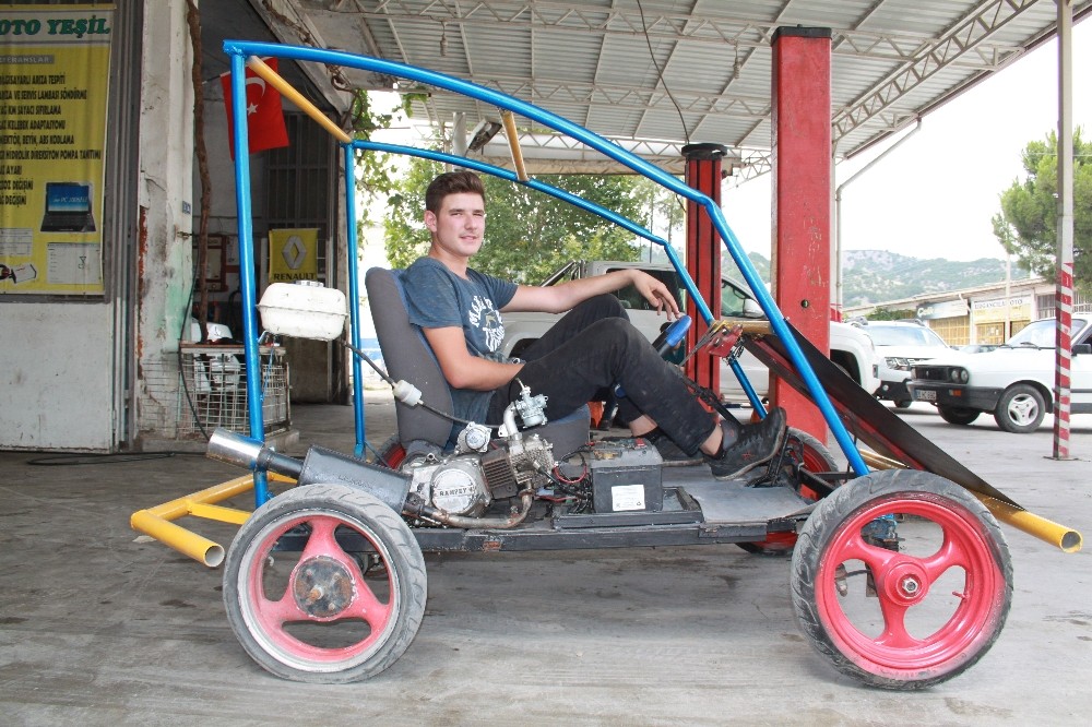 12. sınıf öğrencisi babasına inat kendi aracını kendi yaptı 