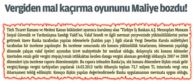 İş Bankası’na 74 Milyon’luk ceza