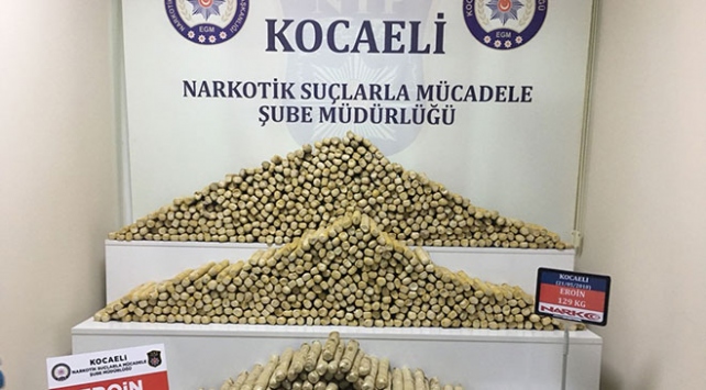 129 kilogram eroin ele geçirildi