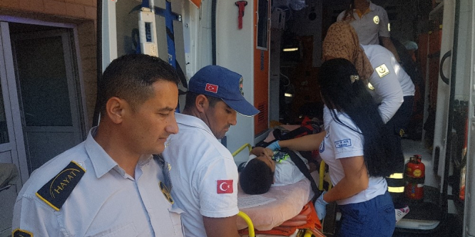 Elektrikli bisiklet küçük çocuğa çarptı: 1 yaralı