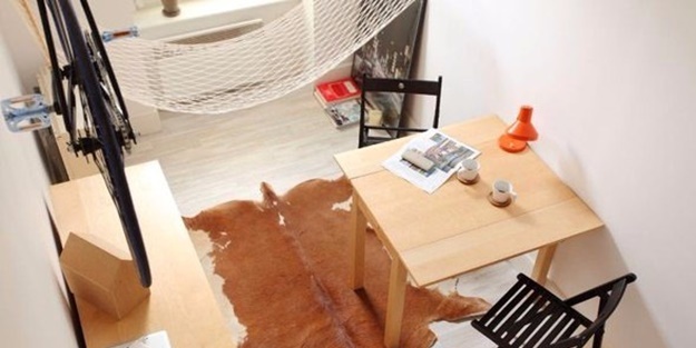 13 metrekarelik odayı eve dönüştürdü!